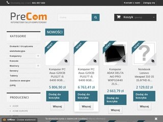 Podgląd https://sklep.precom.net.pl