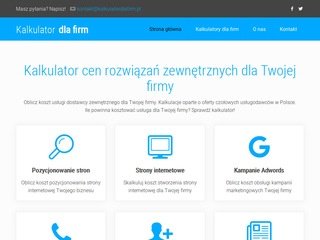 Podgląd https://kalkulatordlafirm.pl/