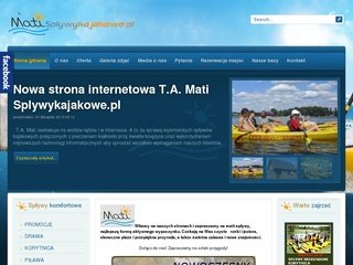 Podgląd splywykajakowe.pl