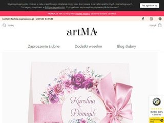 Podgląd https://artma-zaproszenia.pl
