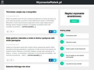 Miniaturka https://wyznaniamatek.pl