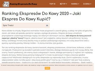 Podgląd https://rankingekspresowdokawy.pl/