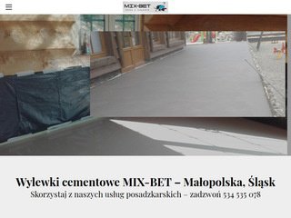 Podgląd https://www.wylewki-mix-bet.pl