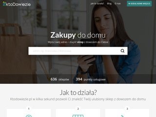 Podgląd ktodowiezie.pl