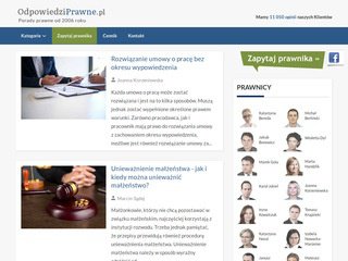 Podgląd https://www.odpowiedziprawne.pl/