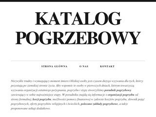 Podgląd https://katalogpogrzebowy.com/