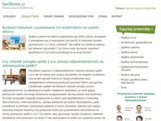 Podgląd https://www.spolkowy.pl/