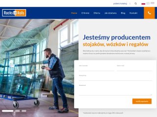 Podgląd Producent stojaków metalowych do transportu - racksandrolls.pl