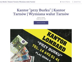 Podgląd https://kantor-przy-burku.business.site/?utm_source=gmb&utm_medium=referral