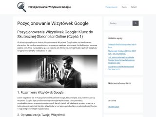 Podgląd https://pozycjonowaniewizytowekgoogle.pl/