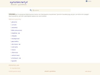 Podgląd https://synonim.net.pl