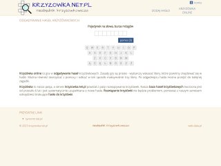 Miniaturka https://krzyzowka.net.pl/krzyżówka-online/