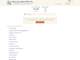Podgląd https://krzyzowka.net.pl