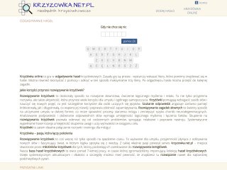 Podgląd krzyżówka online - gra w odgadywanie haseł