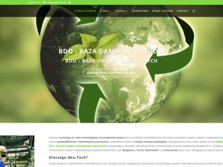 Podgląd Aku-Tech.pl - Obsługa BDO dla firm, wsparcie środowiskowe i doradztwo - AKU-TECH