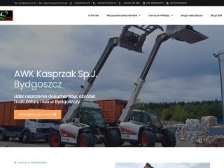 Podgląd Bezpieczne niszczenie dokumentów z AWK Kasprzak - Bydgoszcz, Gdańsk - awk.com.pl
