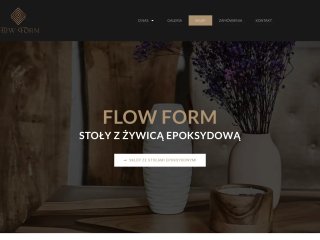 Podgląd FlowForm.pl - Custom Epoxy Resin and Wood Tables. Unique Design Furniture.
