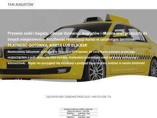 Podgląd https://www.taxi-augustow.com.pl/