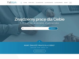Podgląd FallWork.pl Agencja zatrudnienia, świadcząca usługi rekrutacji pracowników