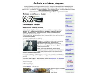 Podgląd Geokrata - mata komórkowa na skarpy, utwardzanie dróg leśnych.