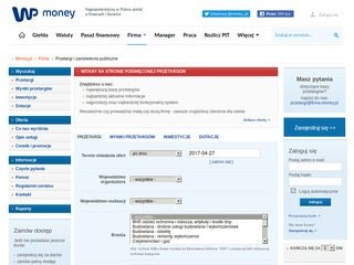 Podgląd przetargi.money.pl