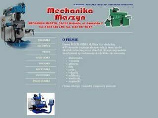 Podgląd maszyny-mechanika.pl