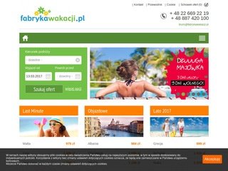 Podgląd fabrykawakacji.pl