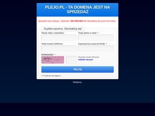 Podgląd plejo.pl