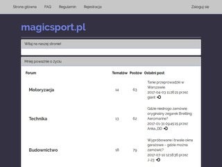Podgląd magicsport.pl