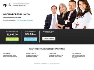 Podgląd innominecredimus.com