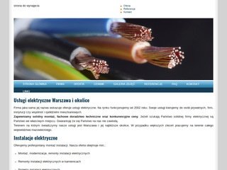 Podgląd instalacjeelektryczne.wwarszawie.pl