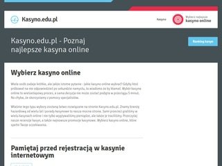 Podgląd kasyno.edu.pl