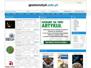 Miniaturka matematyk.edu.pl