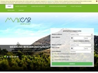 Podgląd wypozyczalniamaxcar.pl