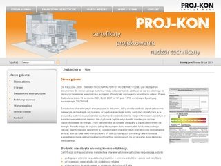 Podgląd certyfikaty-projkon.pl