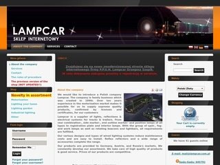 Podgląd lampcar.com.pl