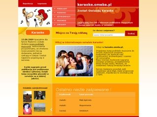 Podgląd karaoke.omeba.pl