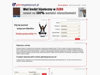 Podgląd gdziewypozyczyc.pl