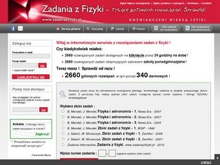 Podgląd zadaniazfizyki.pl