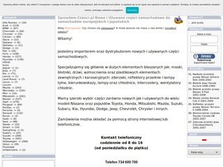 Podgląd sprzedamczesci.pl