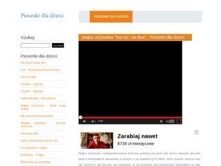 Podgląd piosenkidladzieci.eu