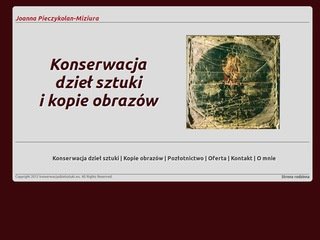 Podgląd konserwacjadzielsztuki.eu