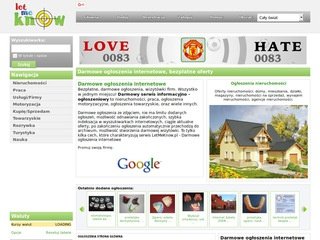 Podgląd letmeknow.pl