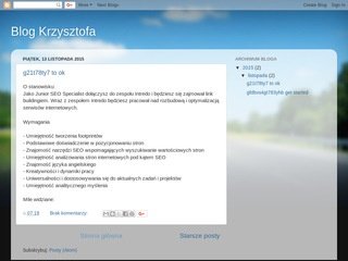 Podgląd krzysztofrogala.blogspot.com