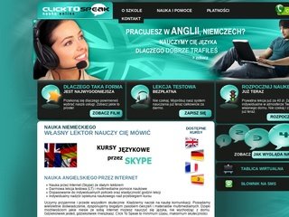 Podgląd clicktospeak.pl