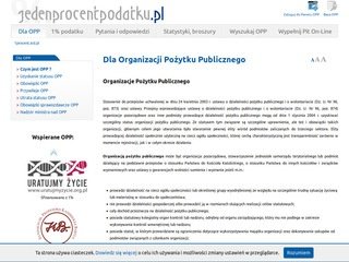 Podgląd jedenprocentpodatku.pl
