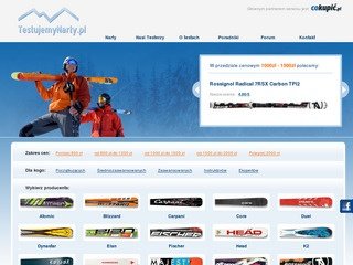 Podgląd testujemynarty.pl