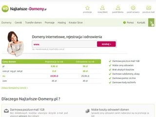 Podgląd najtanszedomeny.pl
