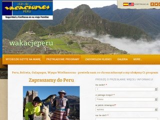 Podgląd wakacjeperu.pl