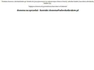Podgląd adwokatkrakow.pl